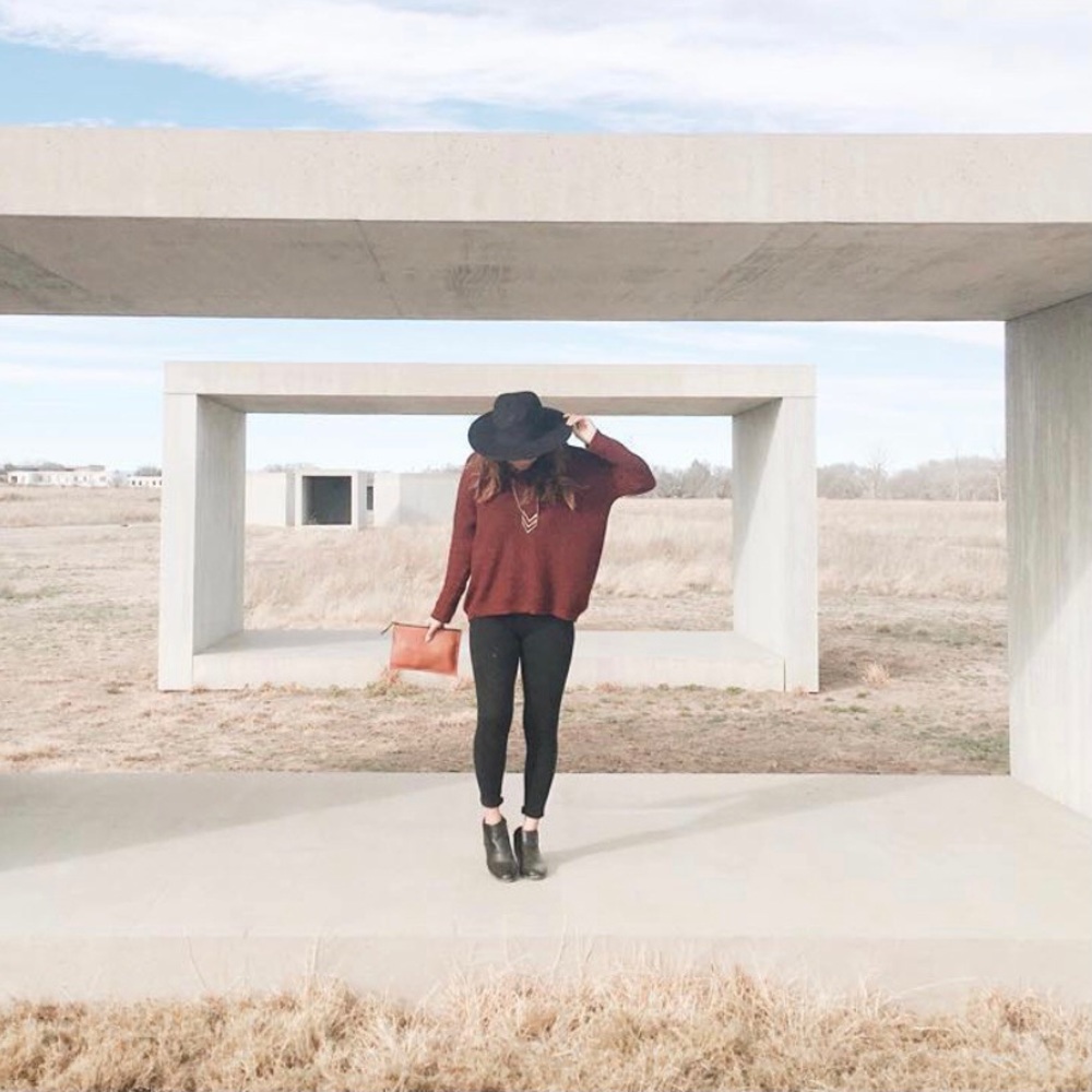 Maroon backless sweater